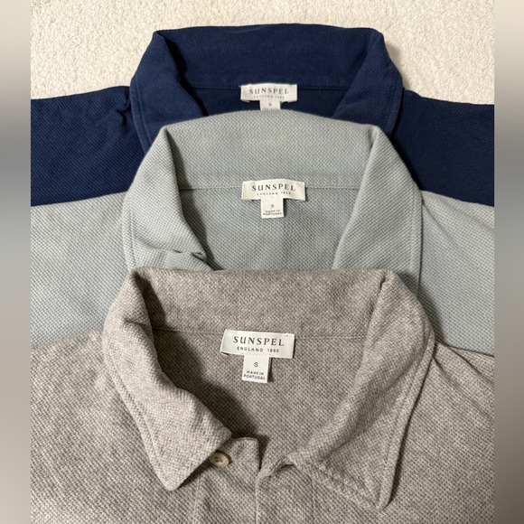 Sunspel Gray Polo Shirt - Picture 5 of 9